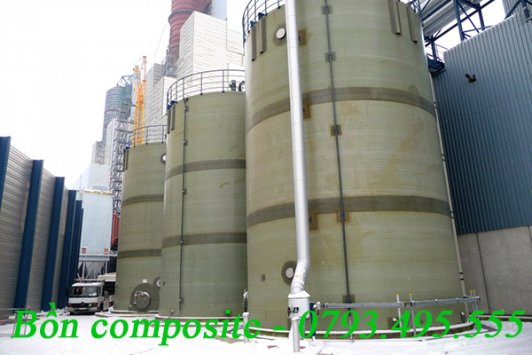 Bồn composite chứa hóa chất Thccomposite sản xuất theo tiêu chuẩn châu Âu